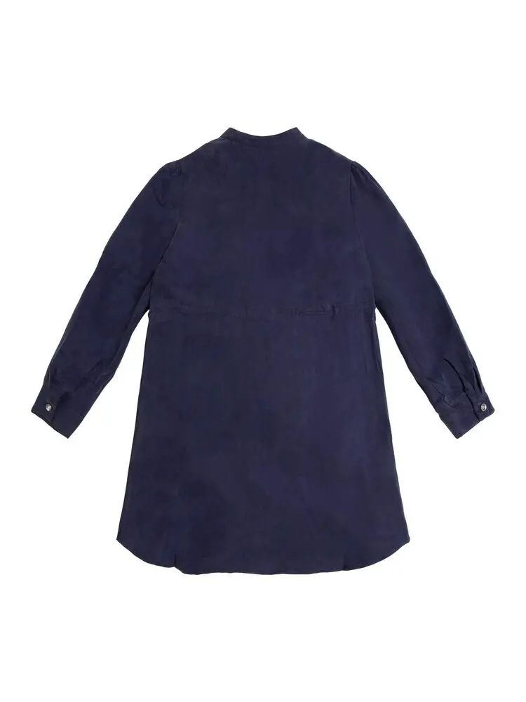 GUESS kids Елегантна детска рокля в синьо-сиви нюанси - Снимка 2