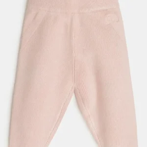 GUESS kids Детски розови трикотажни панталони с мотив - Снимка 1
