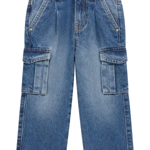 GUESS kids Детски дънки за момиче тип карго - Снимка 1