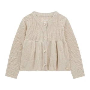 GUESS kids Детски жилетка в светло бежов меланж - Снимка 1
