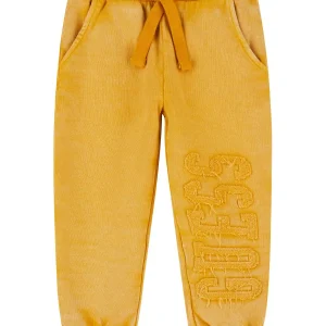 GUESS kids Детски жълти спортни панталони с джобове - Снимка 1