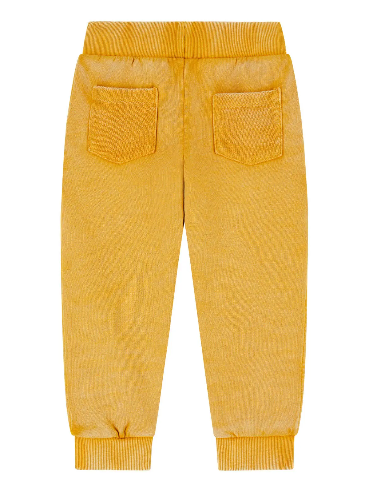 GUESS kids Детски жълти спортни панталони с джобове - Снимка 2