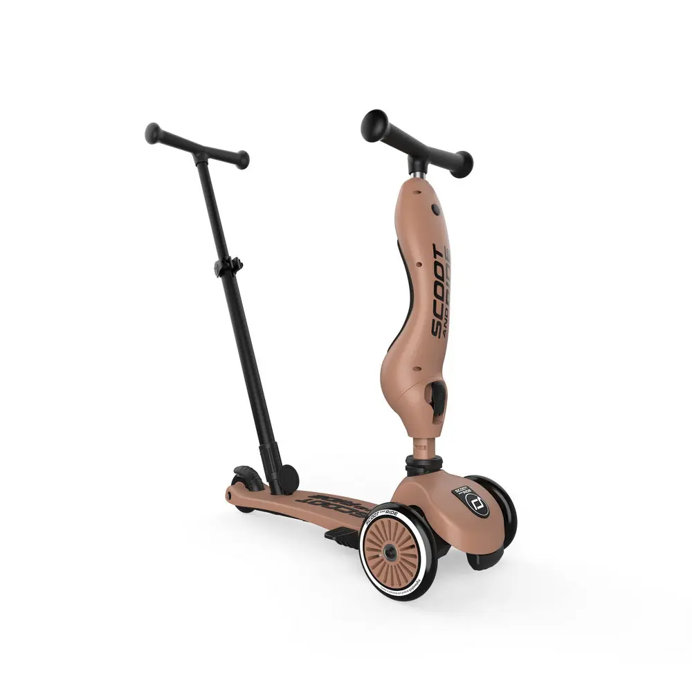 Детска тротинетка и колело за баланс Scoot & Ride Highwaykick 1 Push and Go, Мока - Снимка 3