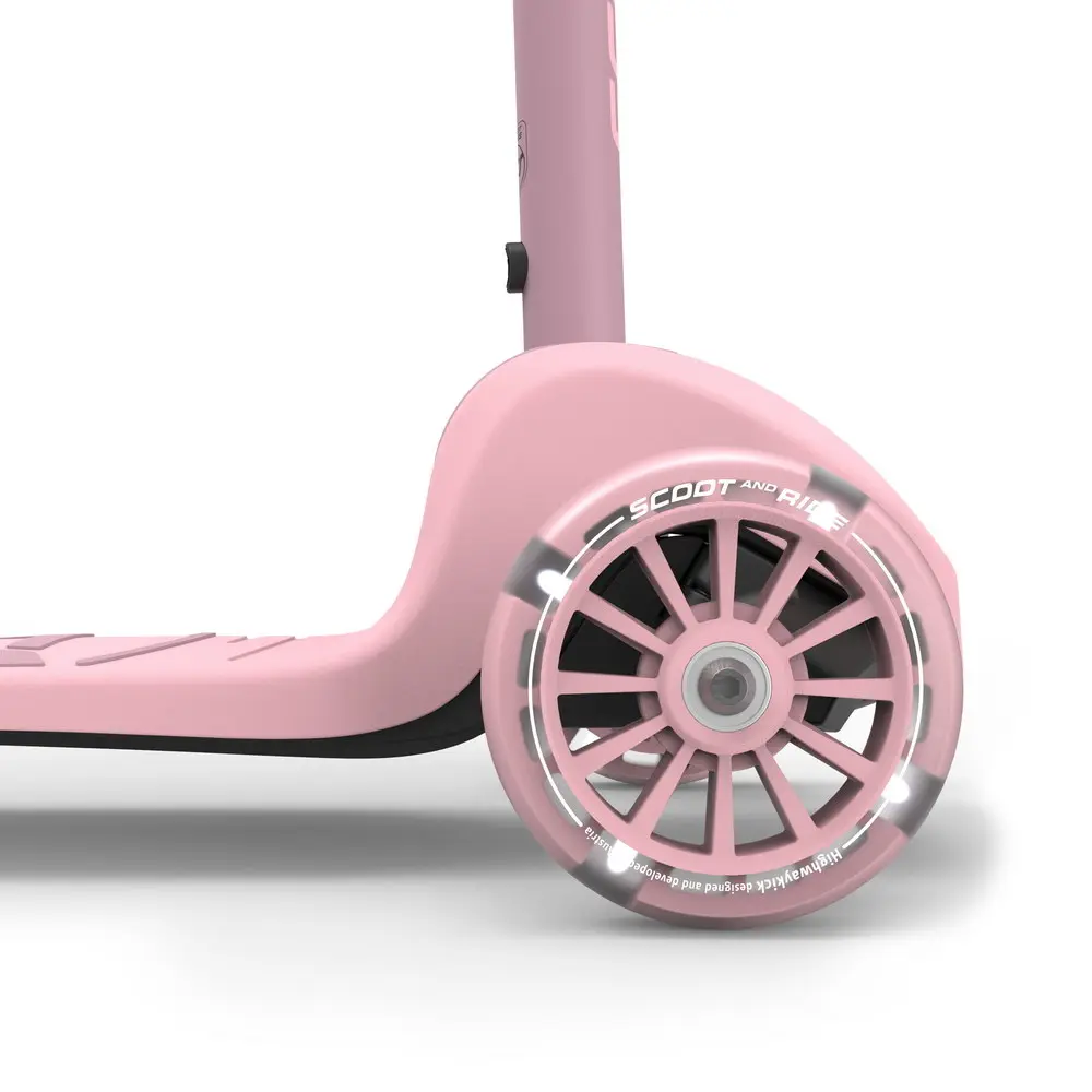 Детска тротинетка Scoot & Ride Highwaykick 3S, Сгъваема, Розово - Снимка 2