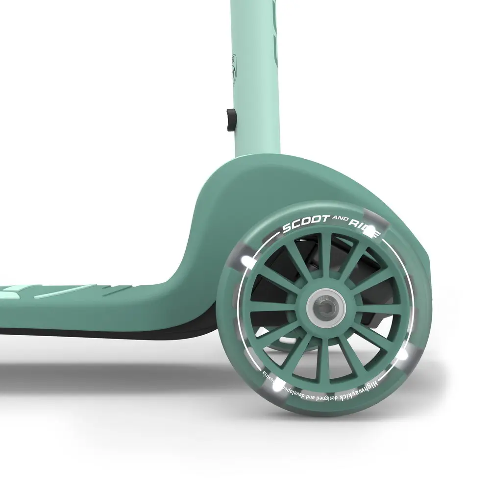 Детска тротинетка Scoot & Ride Highwaykick 3S, Сгъваема, Горско зелено - Снимка 2