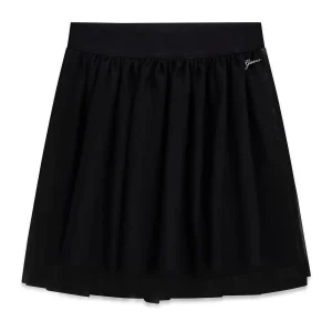 GUESS KIDS Детска черна мрежеста пола за момичета - Снимка 1