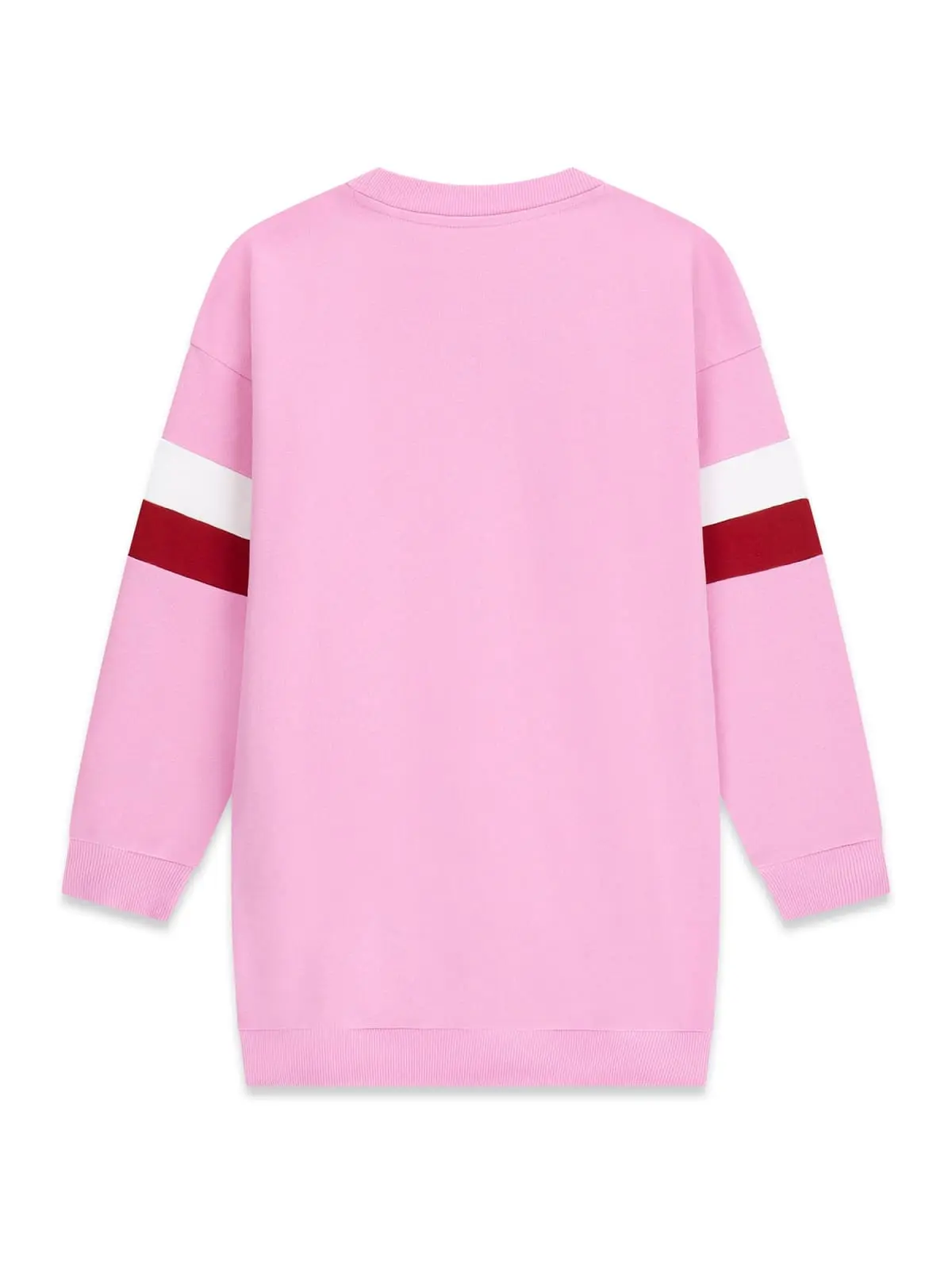 GUESS KIDS Детски Розова Рокля с Контрастни Ленти - Снимка 2