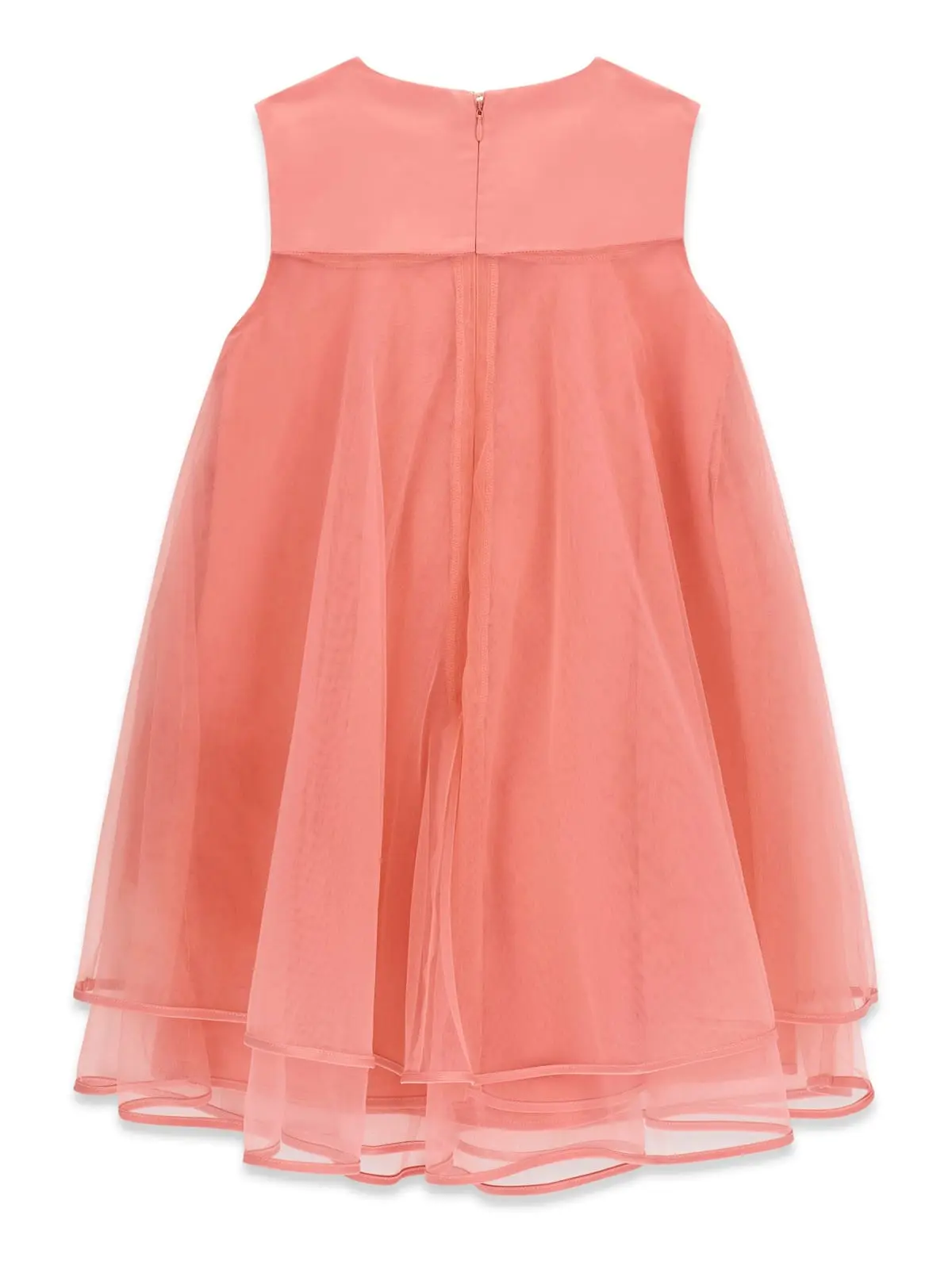 GUESS KIDS Официална Рокля за момичета с панделка в розов нюанс - Снимка 2