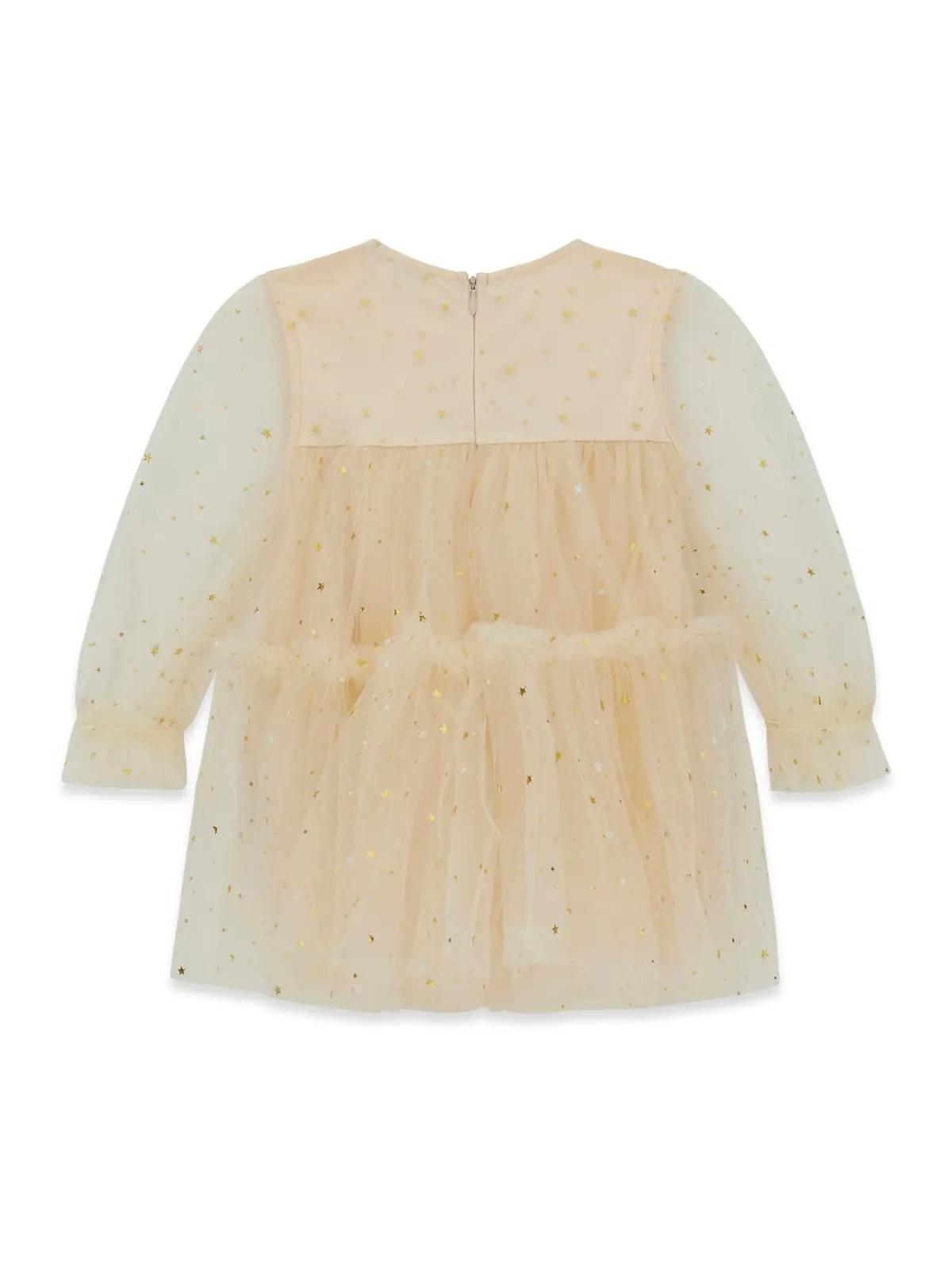 GUESS KIDS Детска рокля от тюл и златни звезди - Снимка 2