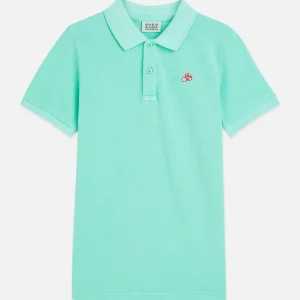 SCOTCH & SODA Детска спортна тениска с бродерия и яка - Снимка 1