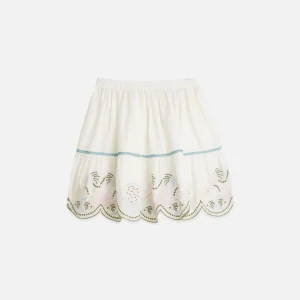 SCOTCH & SODA Памучна Бяла детска пола с бродерия - Снимка 1