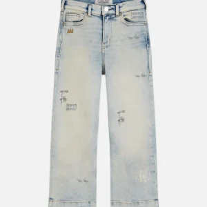SCOTCH & SODA Дънки за момичета с графики и свободна кройка - Снимка 1