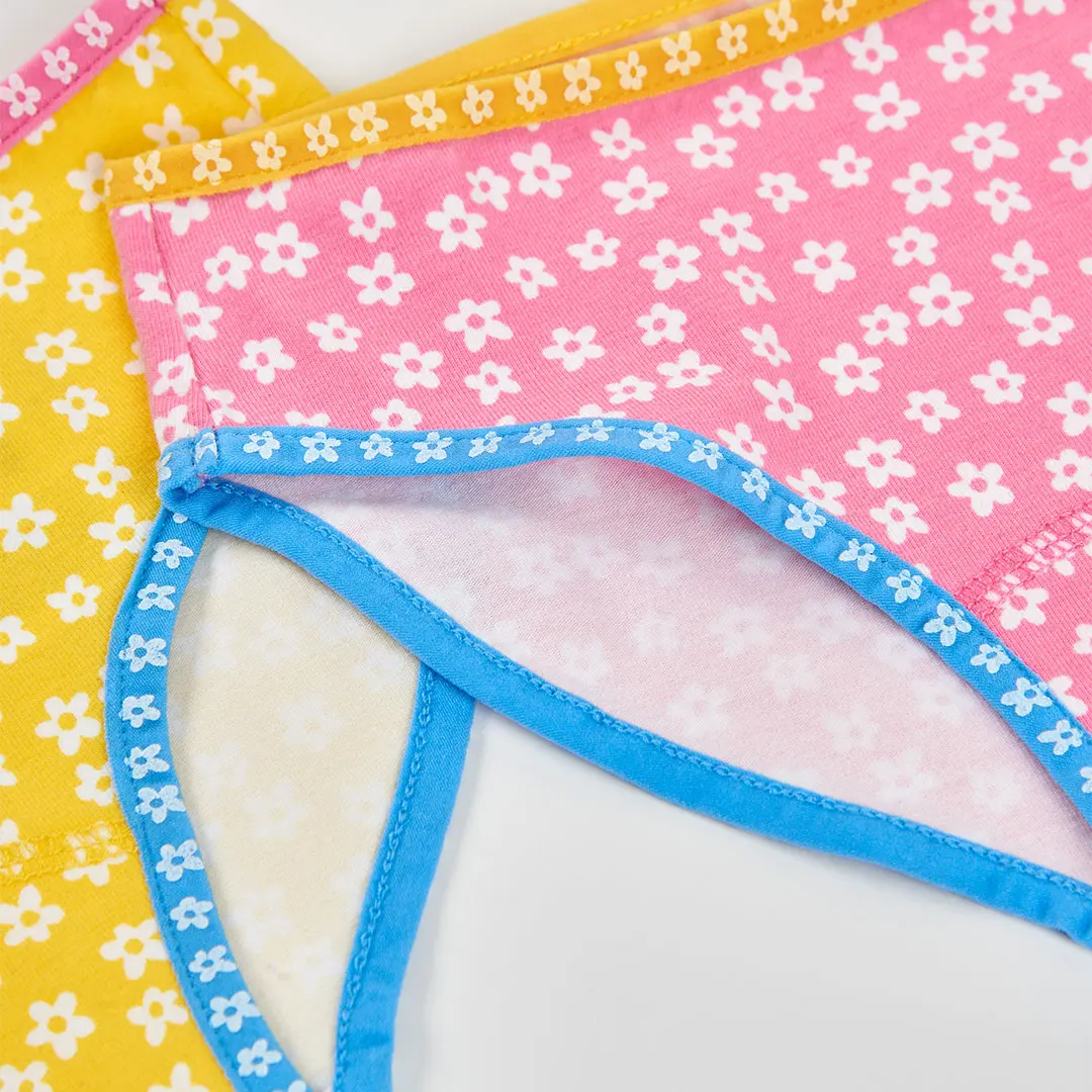 BOBOLI Пакет от 3 детски бикини с флорален дизайн - Снимка 7