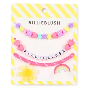 BILLIEBLUSH Комплект цветни гривни с мъниста и декорации - Снимка 1