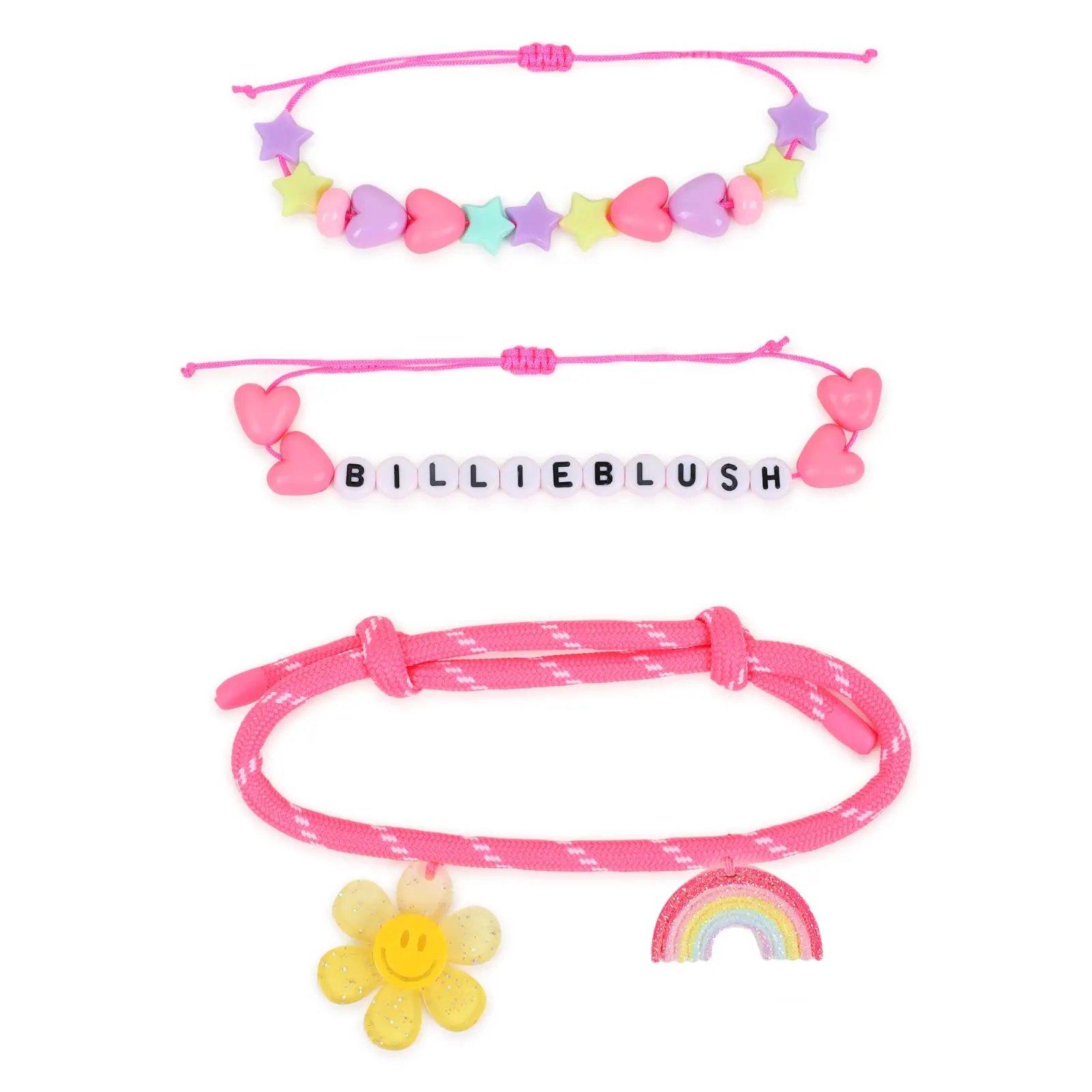 BILLIEBLUSH Комплект цветни гривни с мъниста и декорации - Снимка 2