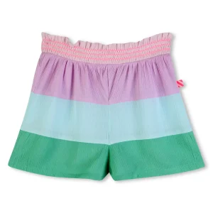 BILLIEBLUSH Многоцветни памучни къси панталони с бродерия - Снимка 1
