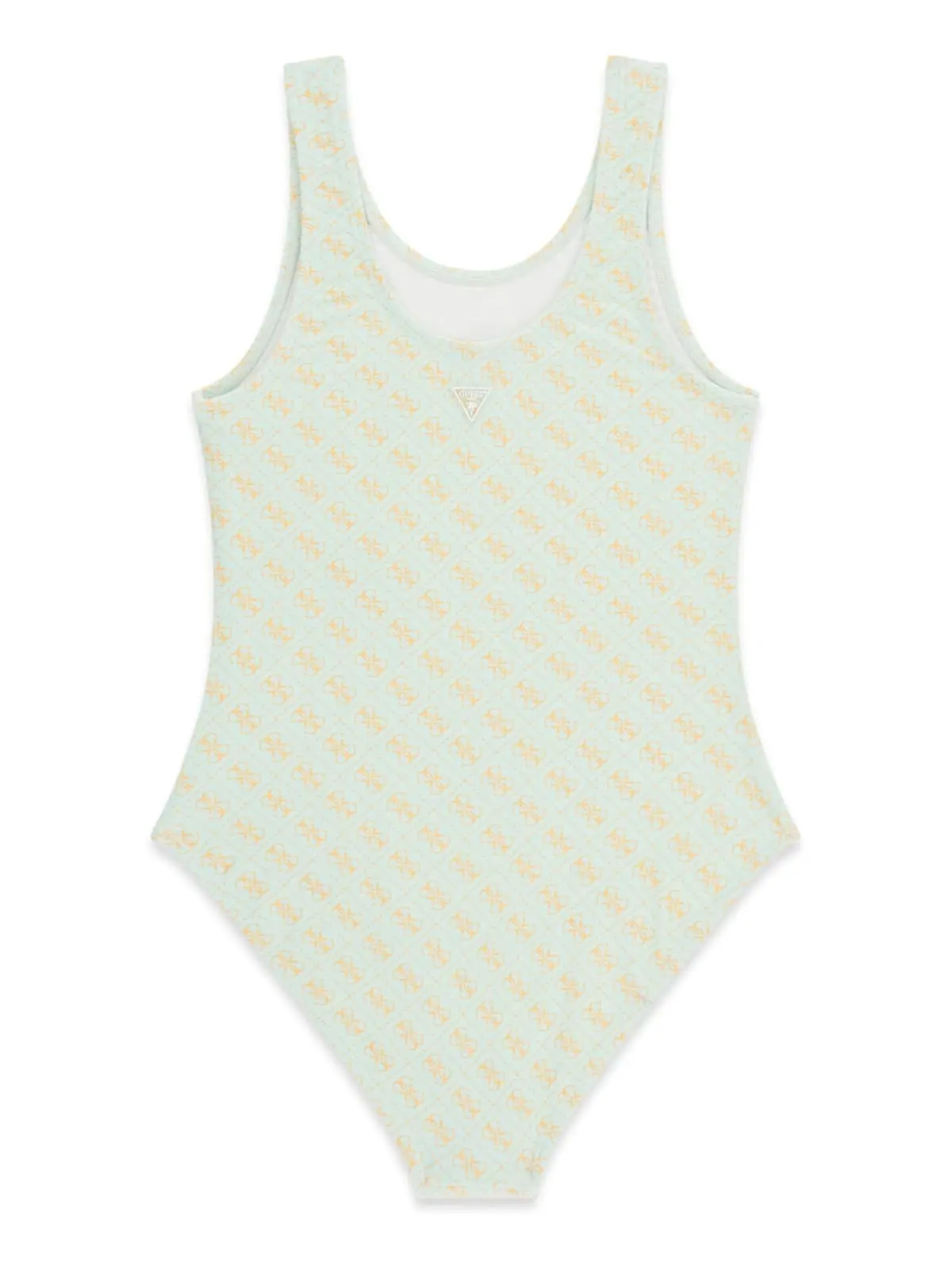GUESS KIDS Цял бански в пастелен ментов цвят за момиче - Снимка 2