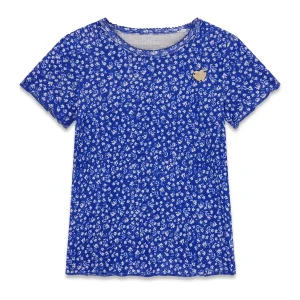 GUESS KIDS Детска тениска с маргаритки и къс ръкав  за малки момичета