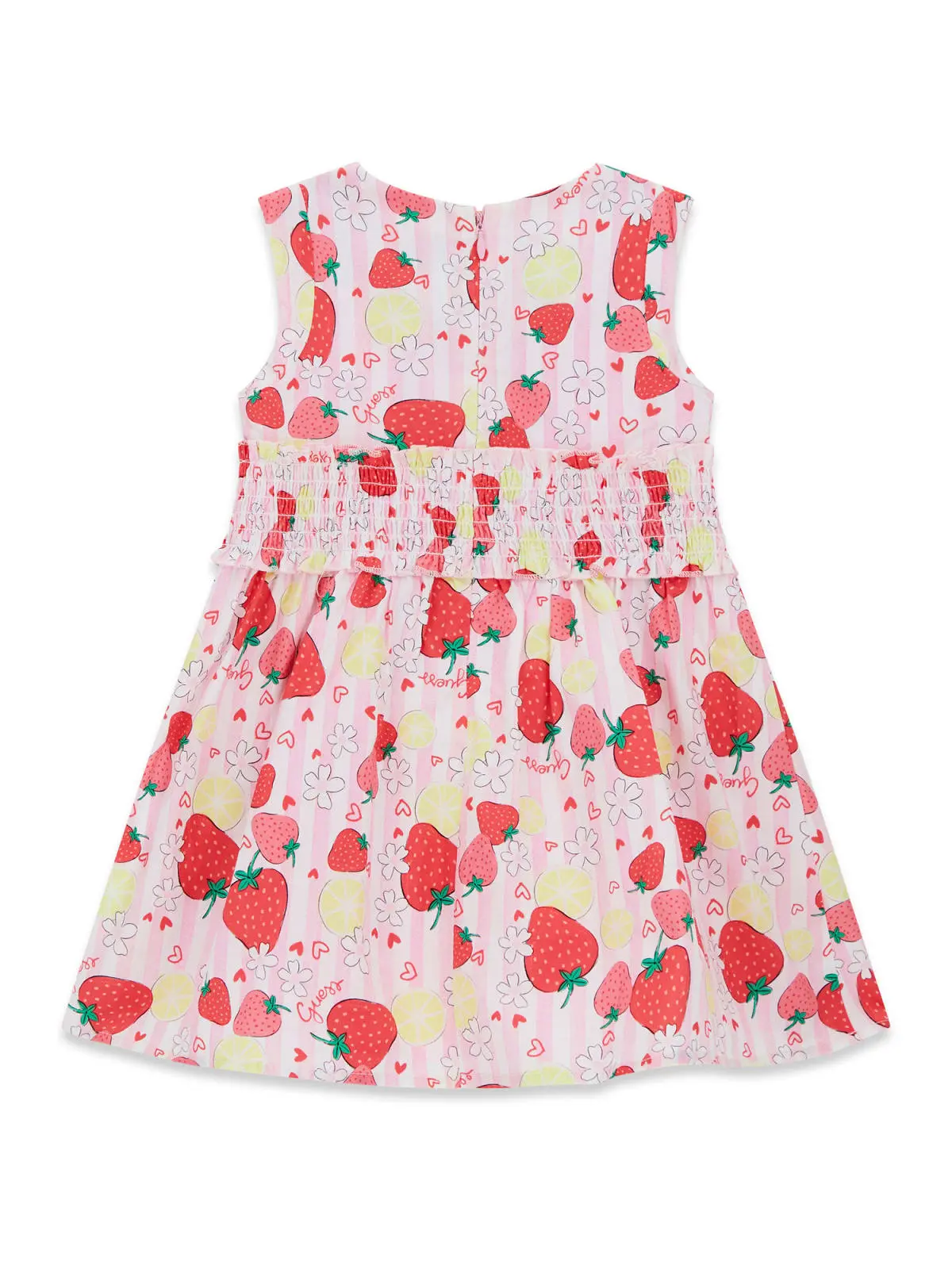 GUESS KIDS Лятна рокля с ягоди и лимони за момичета - Снимка 2