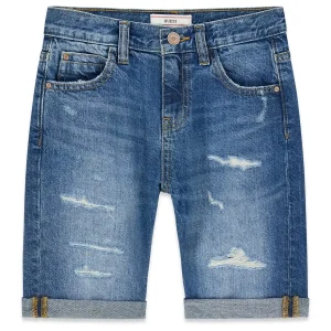 GUESS KIDS Момчешки дънкови шорти в кобалтово синьо - Снимка 1