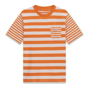 GUESS KIDS Трикотажна тениска за момчета с райета и джоб
