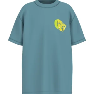 GUESS KIDS Мека памучна тениска за момчета в цвят teal surf - Снимка 1