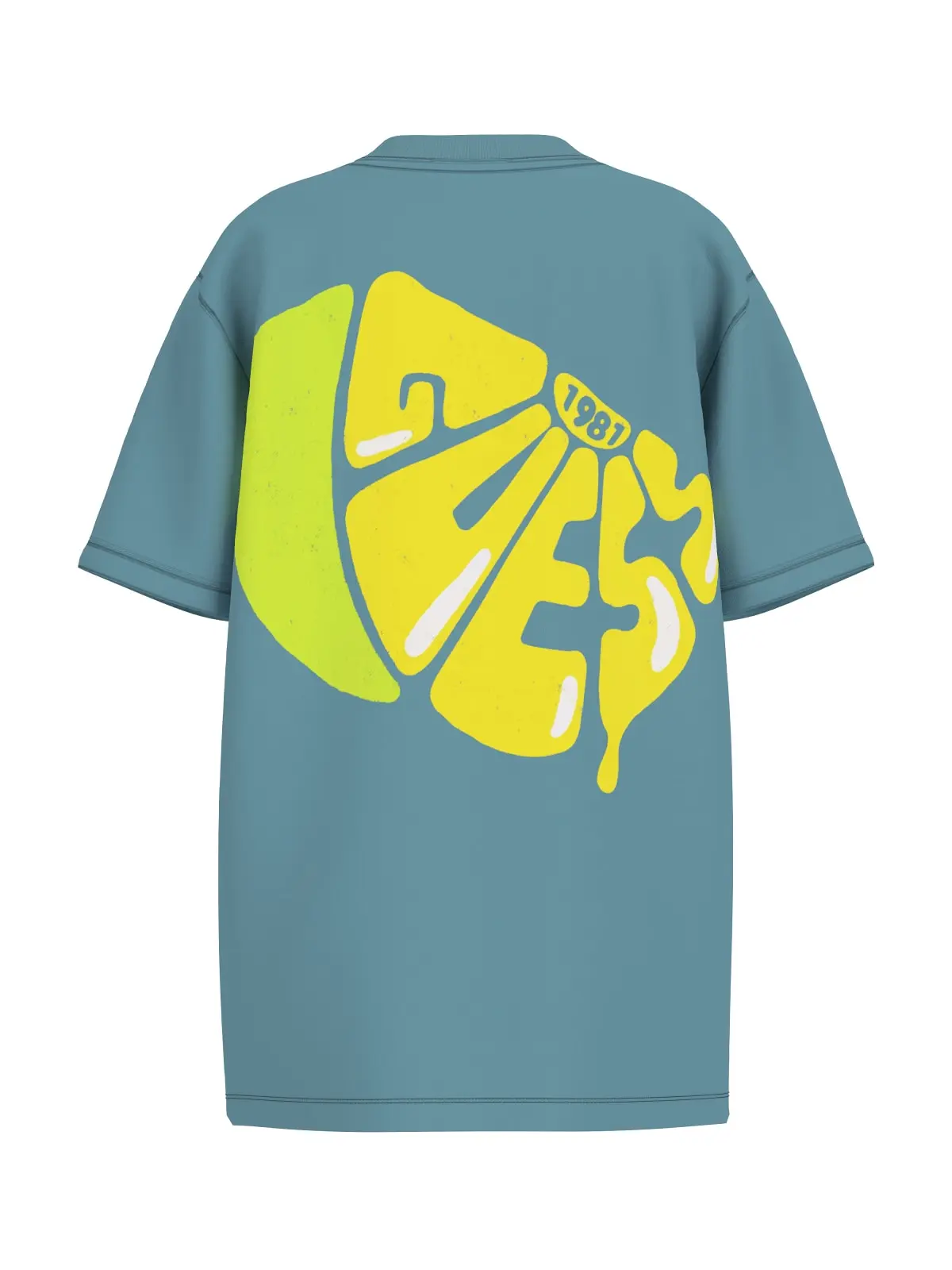 GUESS KIDS Мека памучна тениска за момчета в цвят teal surf - Снимка 2