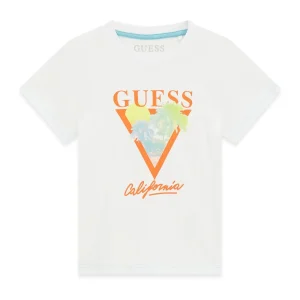 GUESS KIDS Тениска за момчета с триъгълна апликация California - Снимка 1
