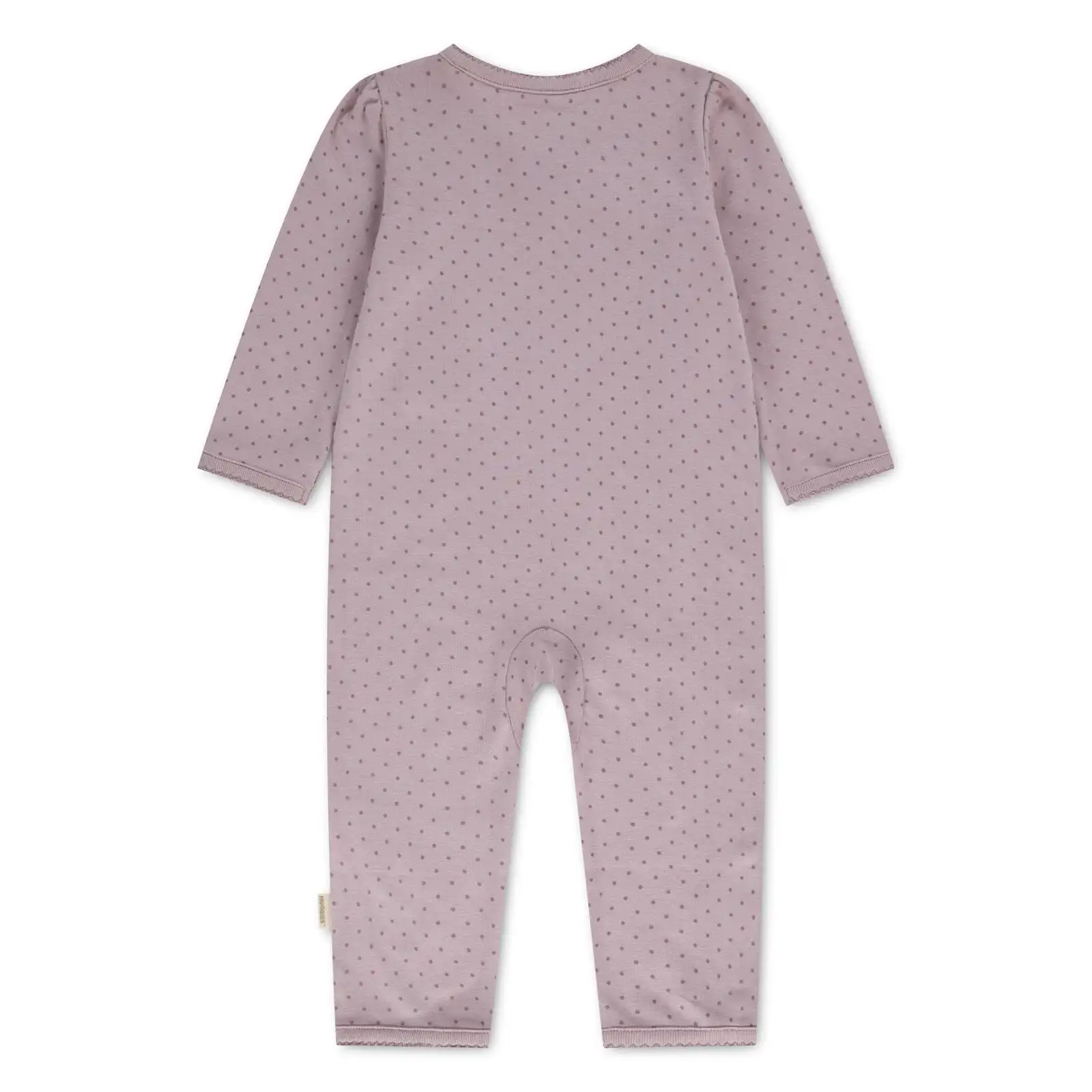HUGGIES Трикотажен бебешки гащеризон в цвят виолетов - Снимка 2