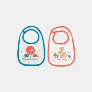 BOBOLI Комплект бебешки лигавници с животни и велкро - Снимка 1