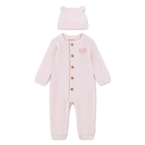 HUGGIES Комплект за новородени момичета от органичен памук - Снимка 1