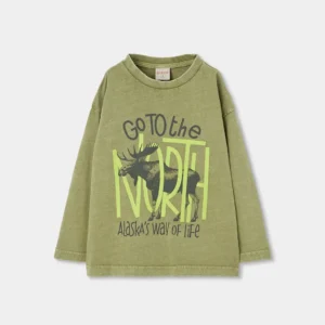 BOBOLI Детска блуза с принт "Go to the North" - Снимка 1