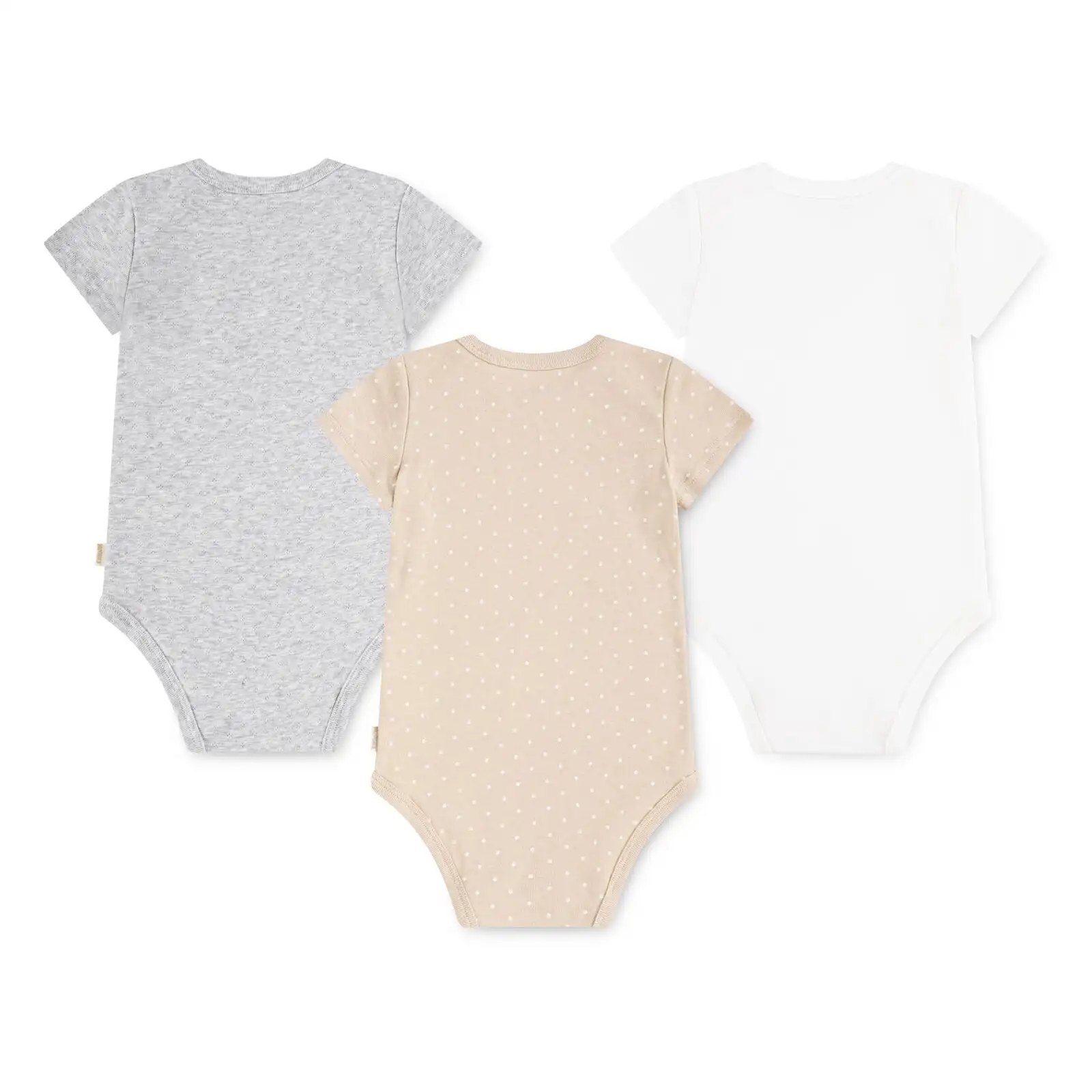 HUGGIES Комплект от 3 органични бебешки бодита - Снимка 2