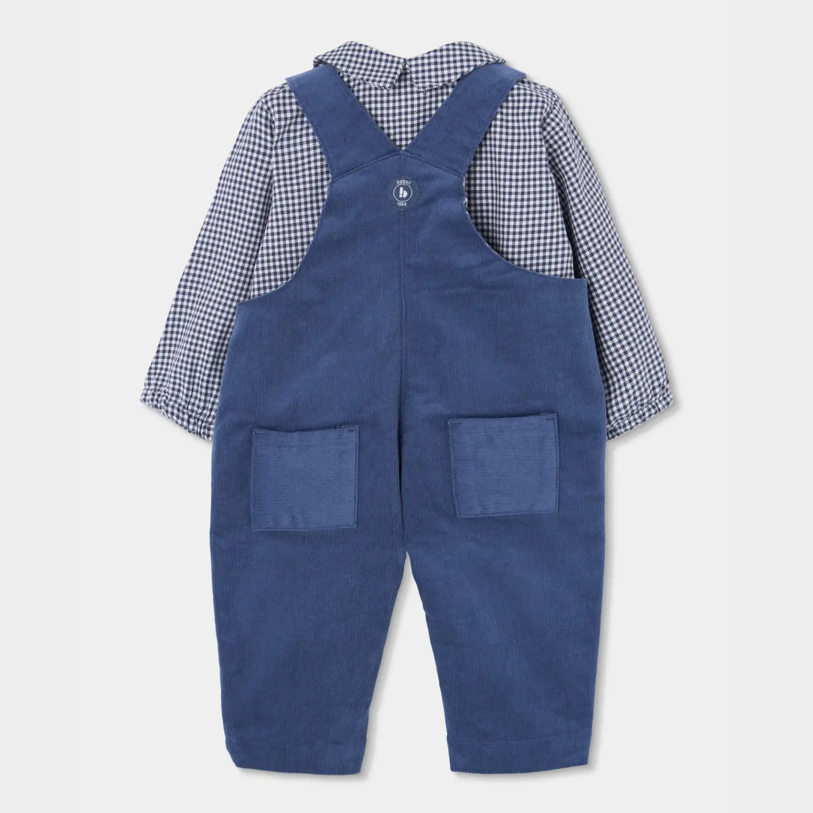 BOBOLI Комплект риза и гащеризон за бебе момче - Снимка 2