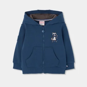 BOBOLI Детски спортен суитчер с качулка и джобове - Снимка 1