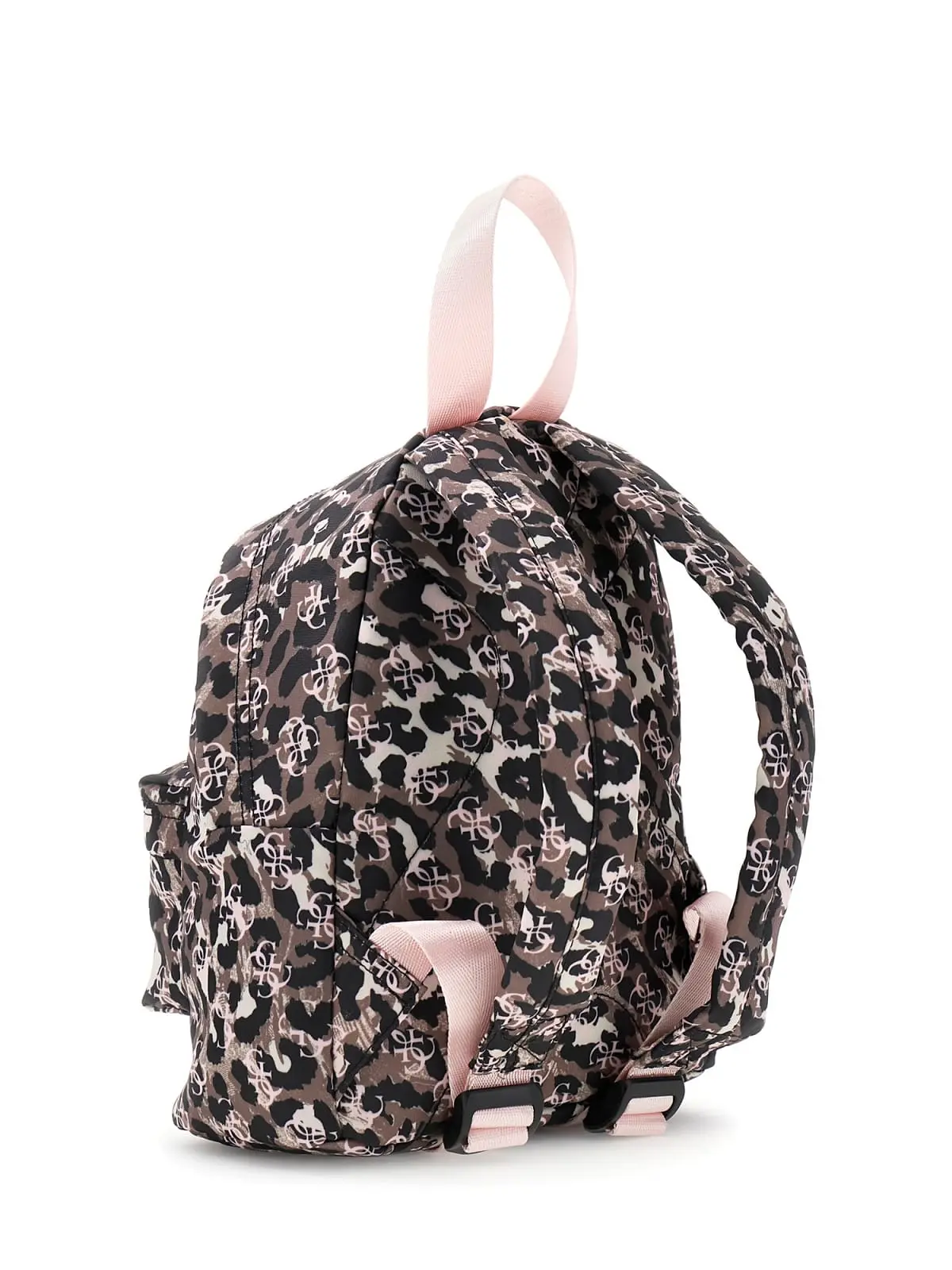 GUESS KIDS Мини раница с животински принт и 4G лого в розово - Снимка 2