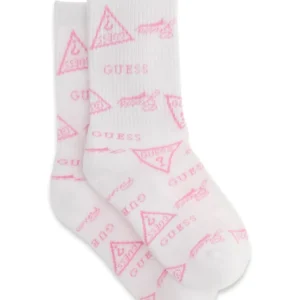 GUESS KIDS Детски розови чорапи с принт, удобни и издръжливи - Снимка 1