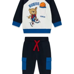 GUESS KIDS Спортен комплект за малки момчета от памук - Снимка 1
