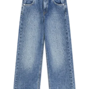 GUESS KIDS Модерни Дънки за момиче с кристали и модерен силует