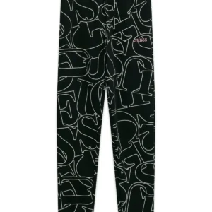 GUESS KIDS Детски черни спортни панталони с модерен дизайн