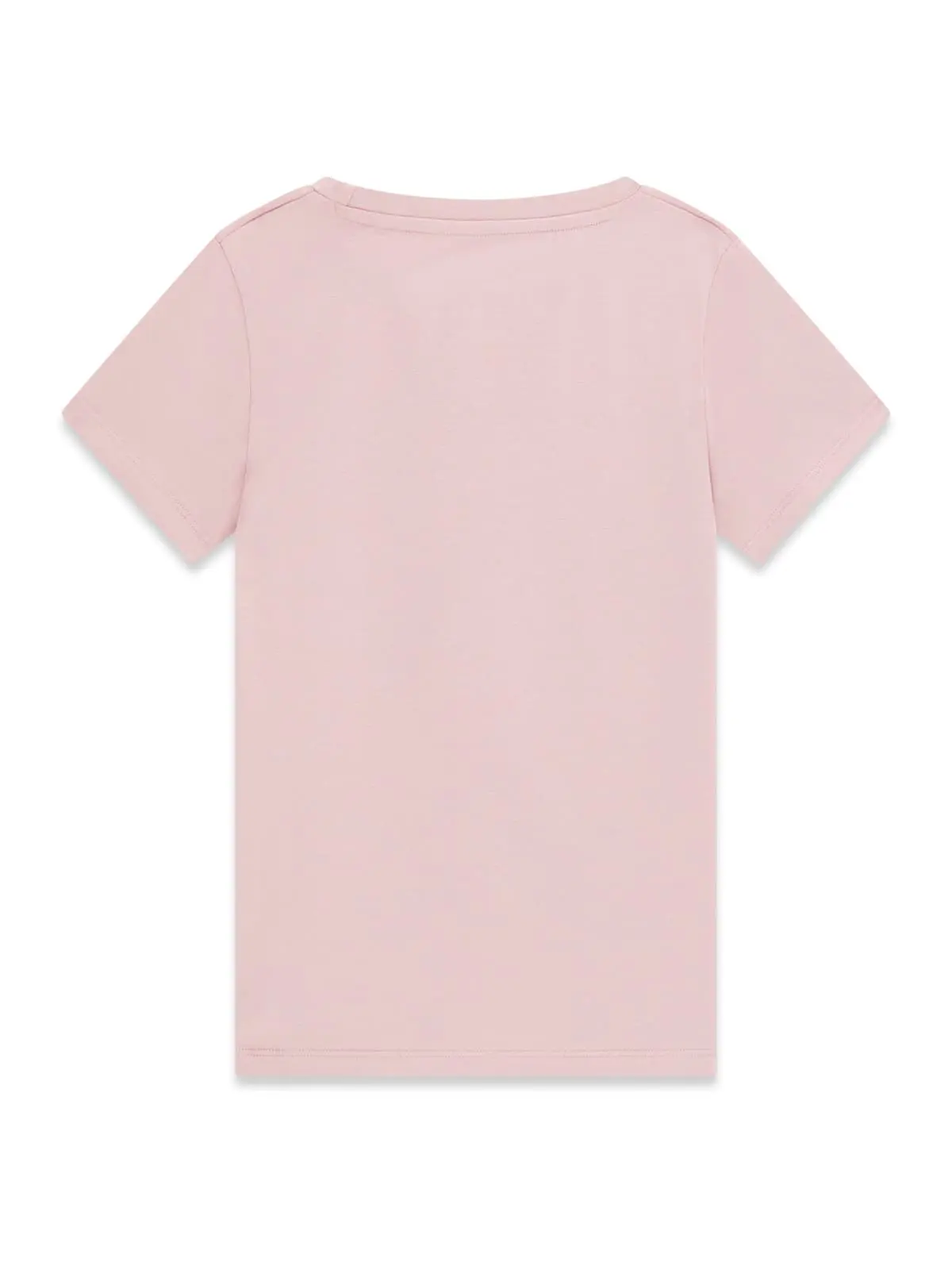 GUESS KIDS Трикотажна розова тениска с мече за момичета - Снимка 2