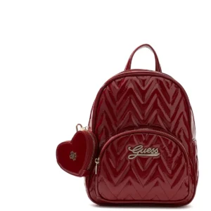 GUESS KIDS Малка червена раница с лъскава повърхност - Снимка 1