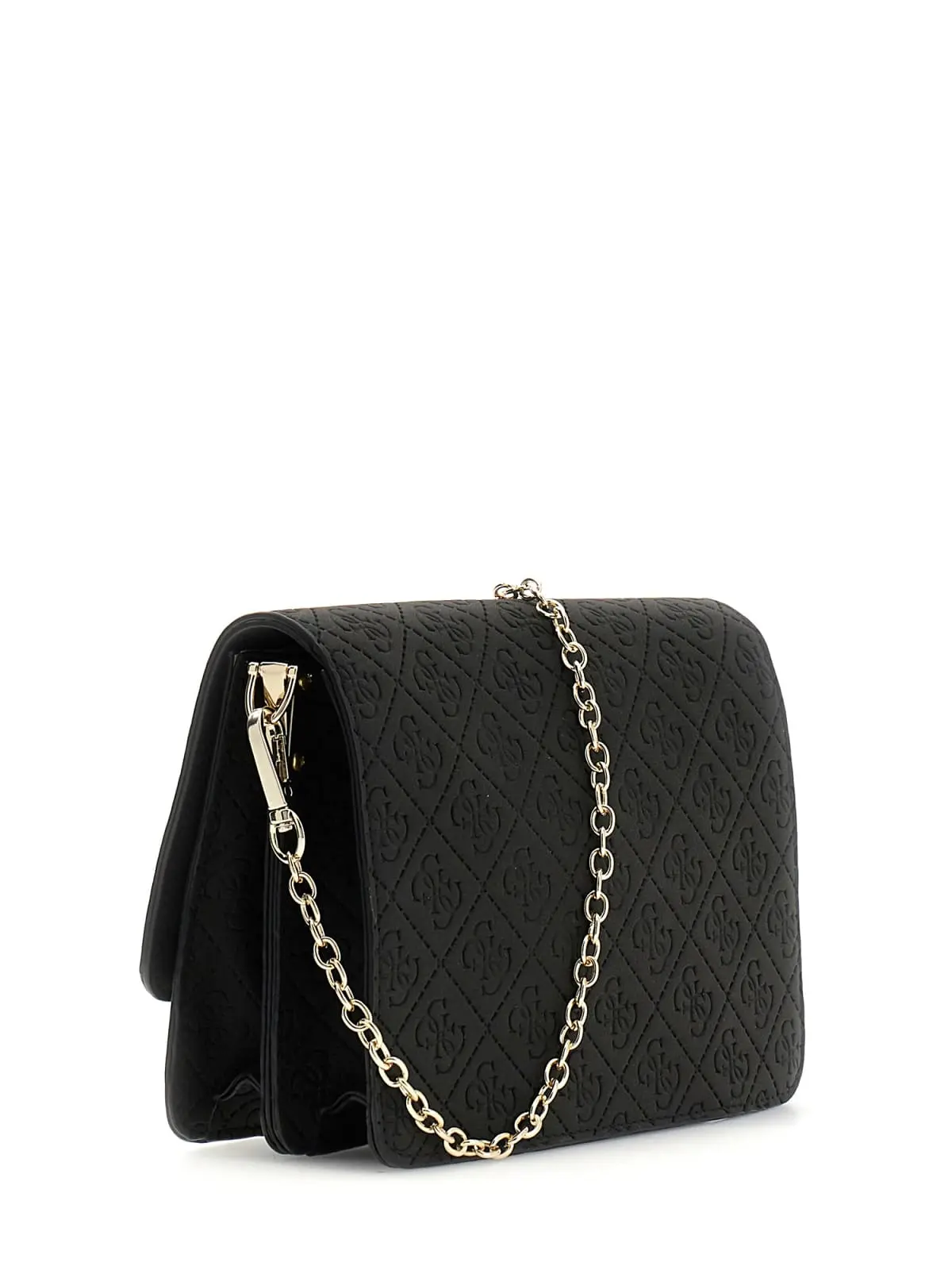 GUESS KIDS Детска черна crossbody чанта с 4G мотив и верижка - Снимка 2