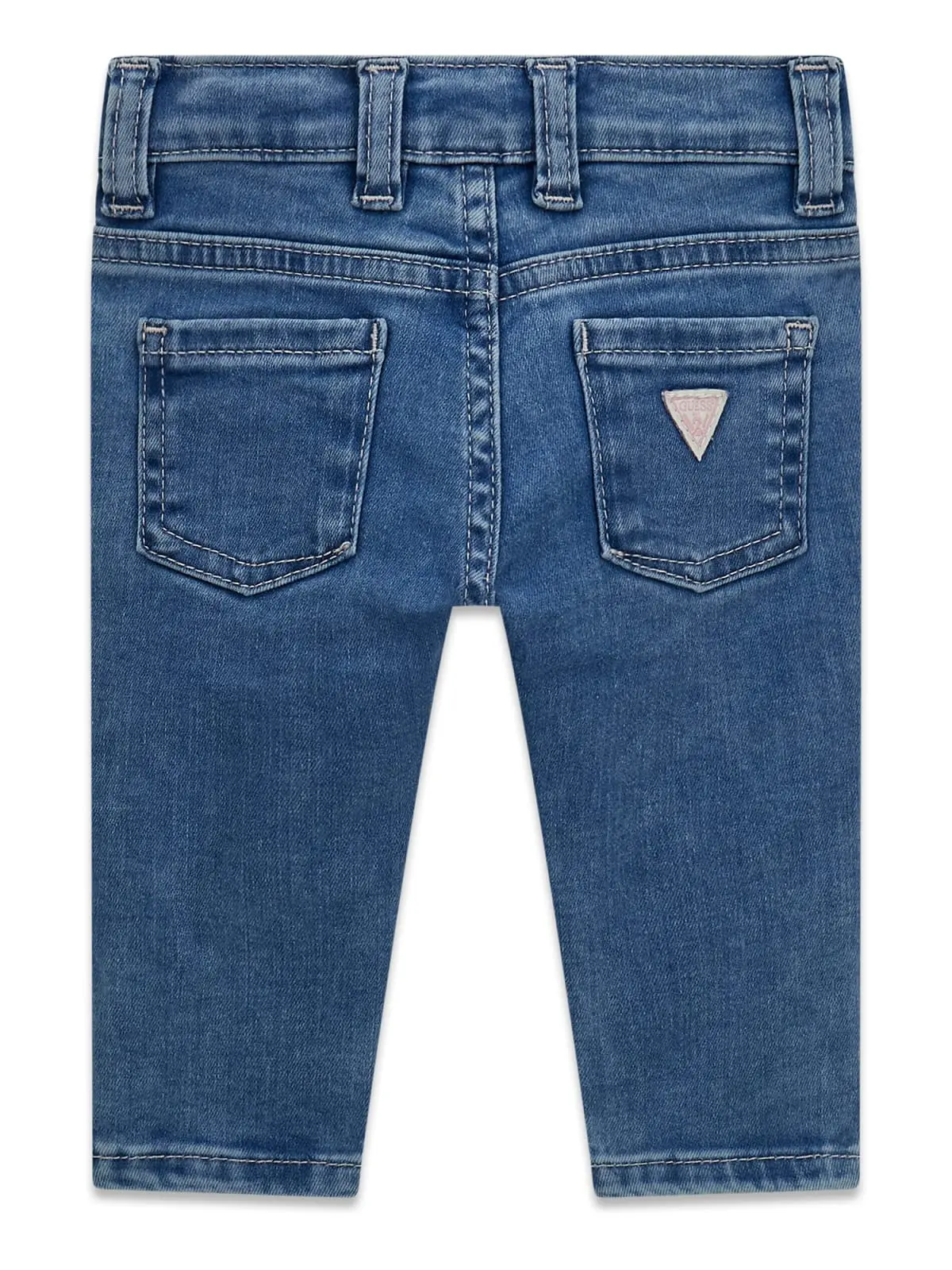 GUESS KIDS Детски еластични дънки с бродирани лога - Снимка 2