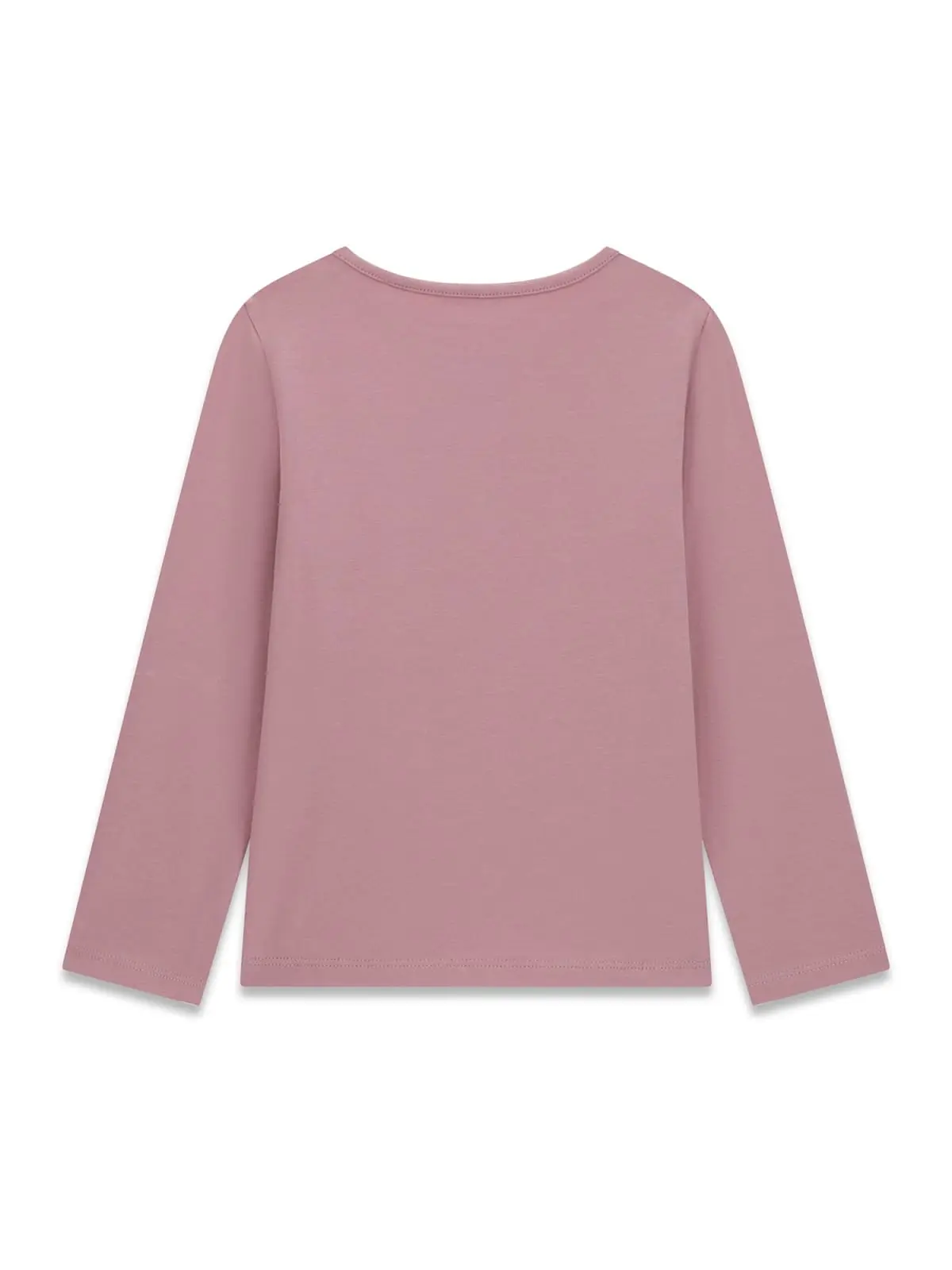 GUESS KIDS Трикотажна розова блуза с цветя и мечета - Снимка 2