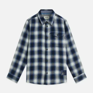 SCOTCH & SODA Риза в тъмносиньо каре за момчета - Снимка 1