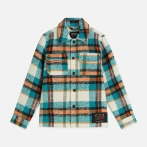 SCOTCH & SODA Риза за момчета с кариран тъмносин дизайн - Снимка 1