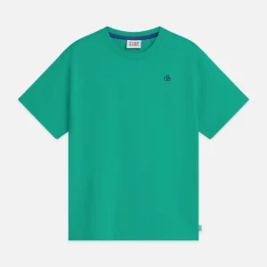 SCOTCH & SODA Памучна тениска за момчета в тъмнозелен цвят - Снимка 1