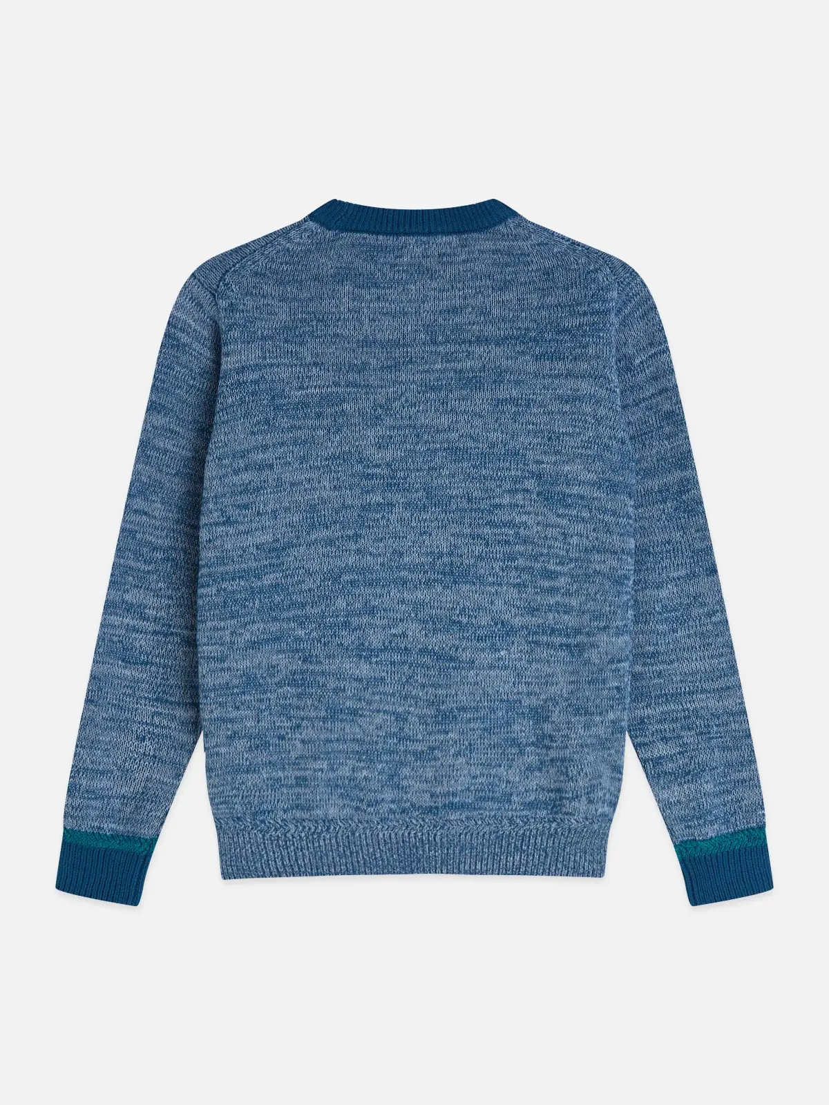 SCOTCH & SODA Момчешки трикотажен пуловер в средно синьо - Снимка 2