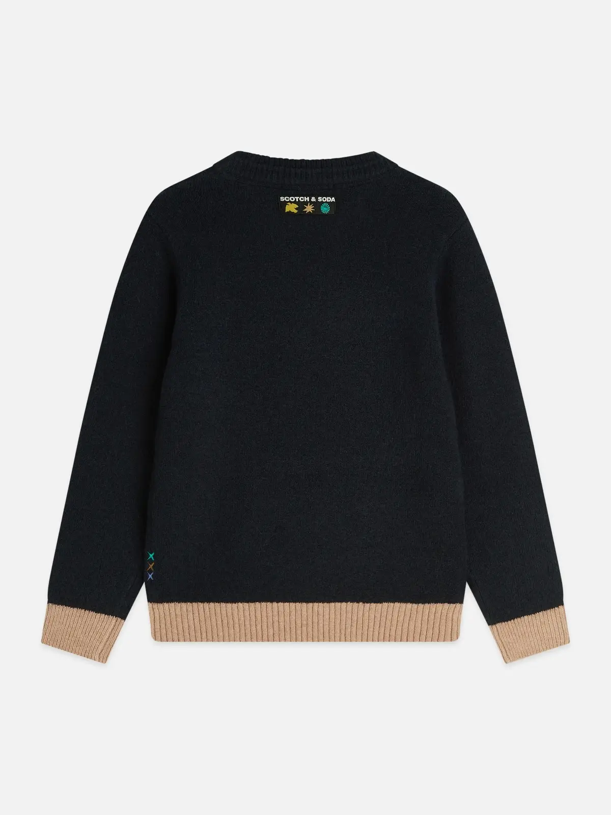 SCOTCH & SODA Трикотажен пуловер в тъмносин цвят за момчета - Снимка 2